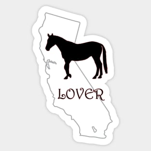 California Horse Lover Gift Sticker